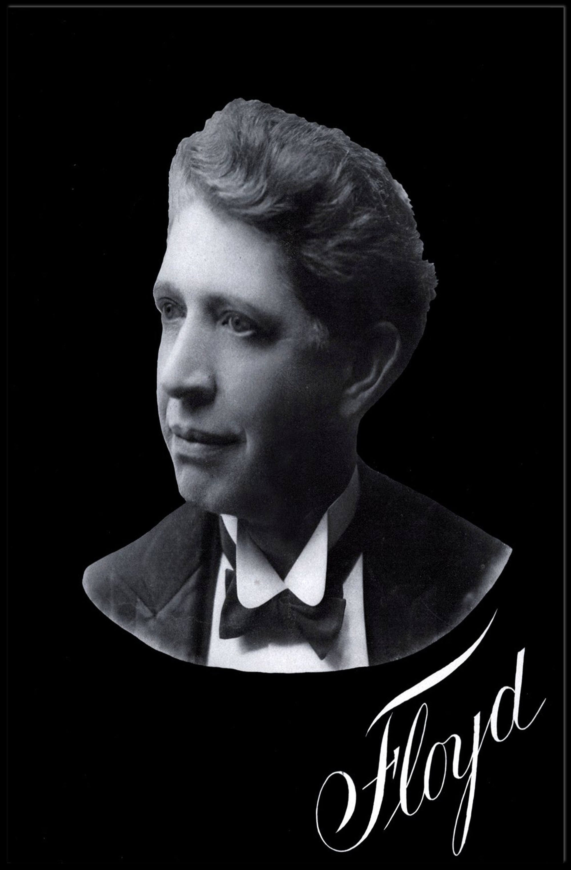 Elegant Floyd Portrait Classic Black and White Artistic Poster