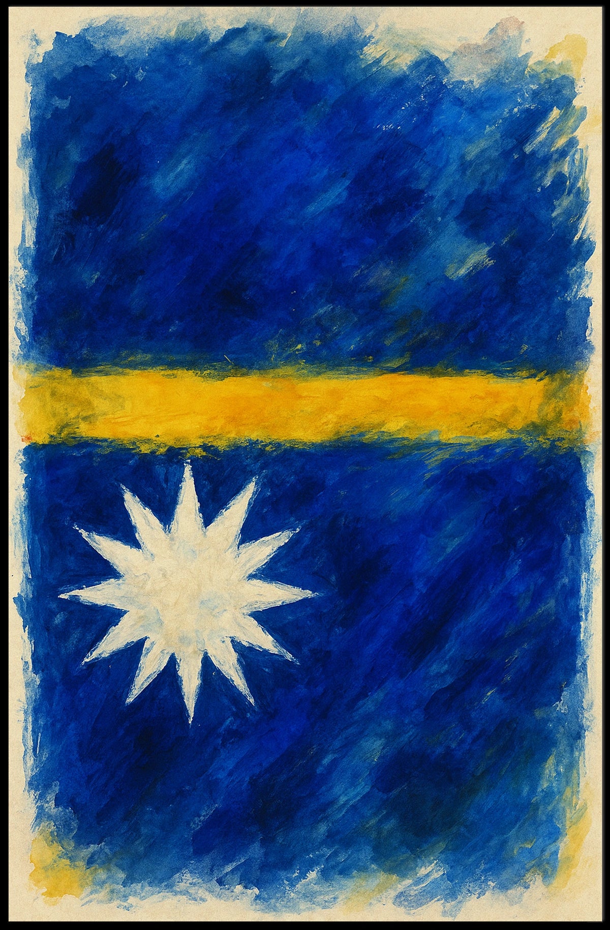 Abstract Flag Art Poster