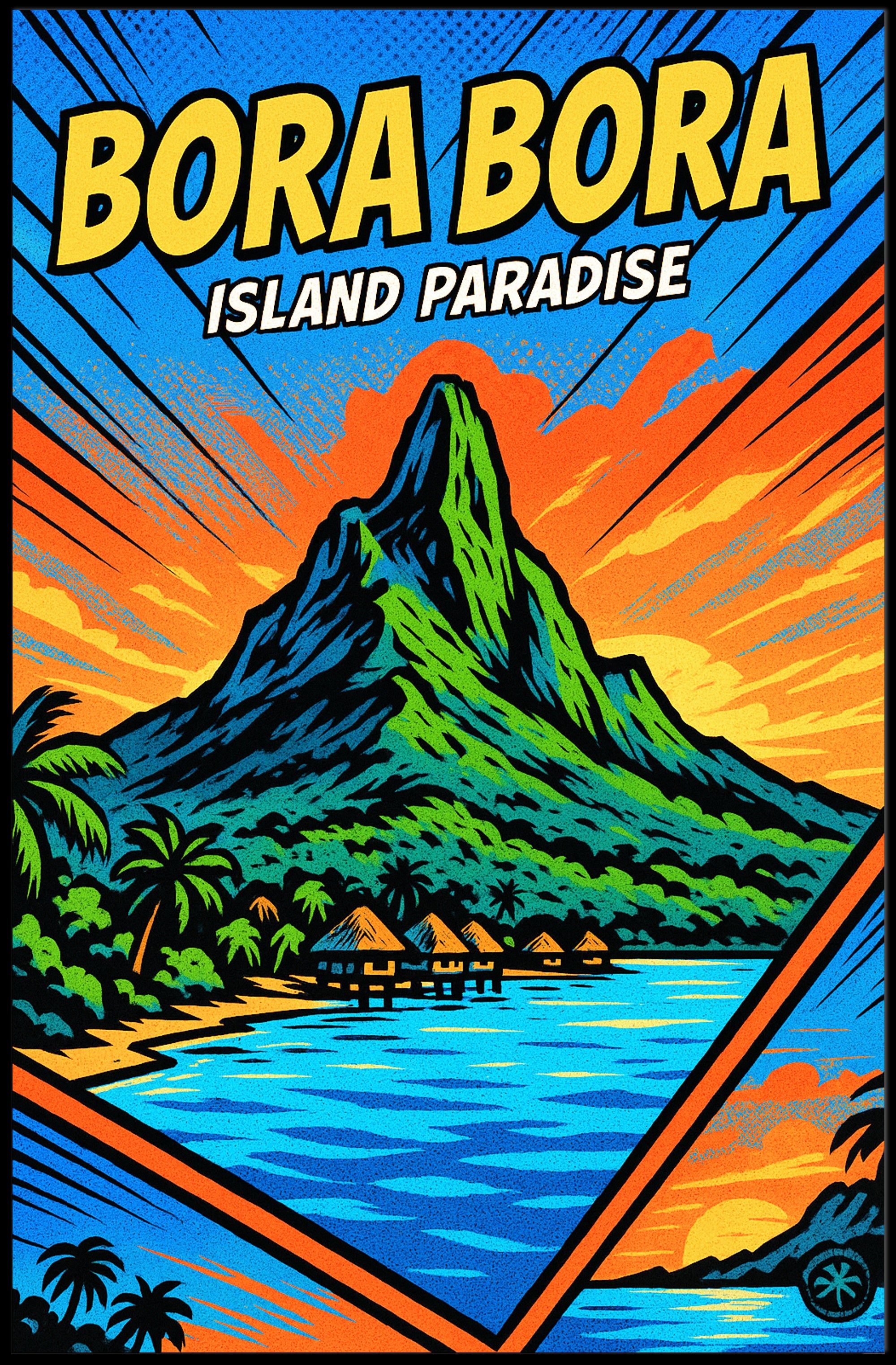 Bora Bora Island Paradise Poster