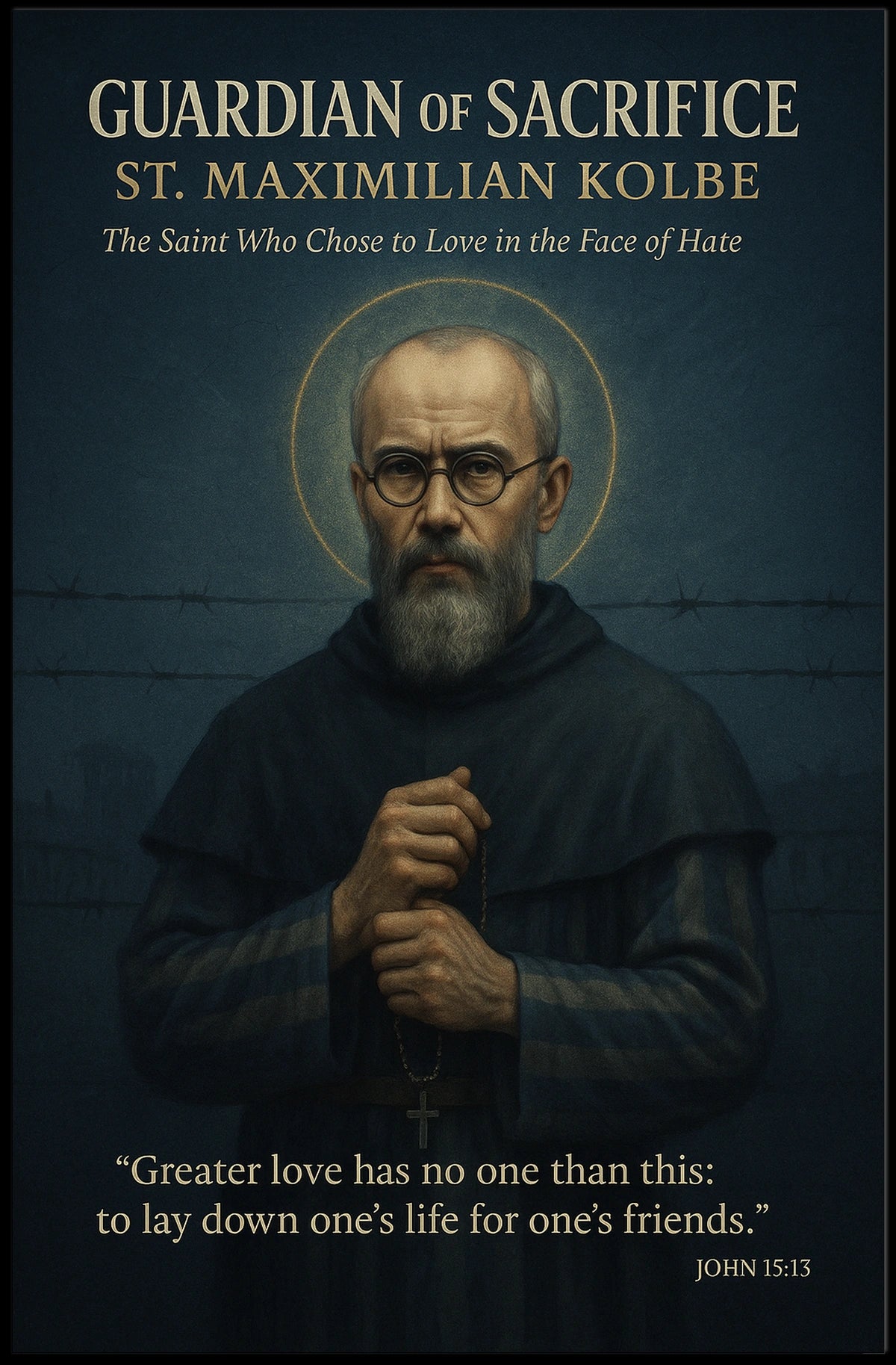 Guardian of Sacrifice St. Maximilian Kolbe Poster