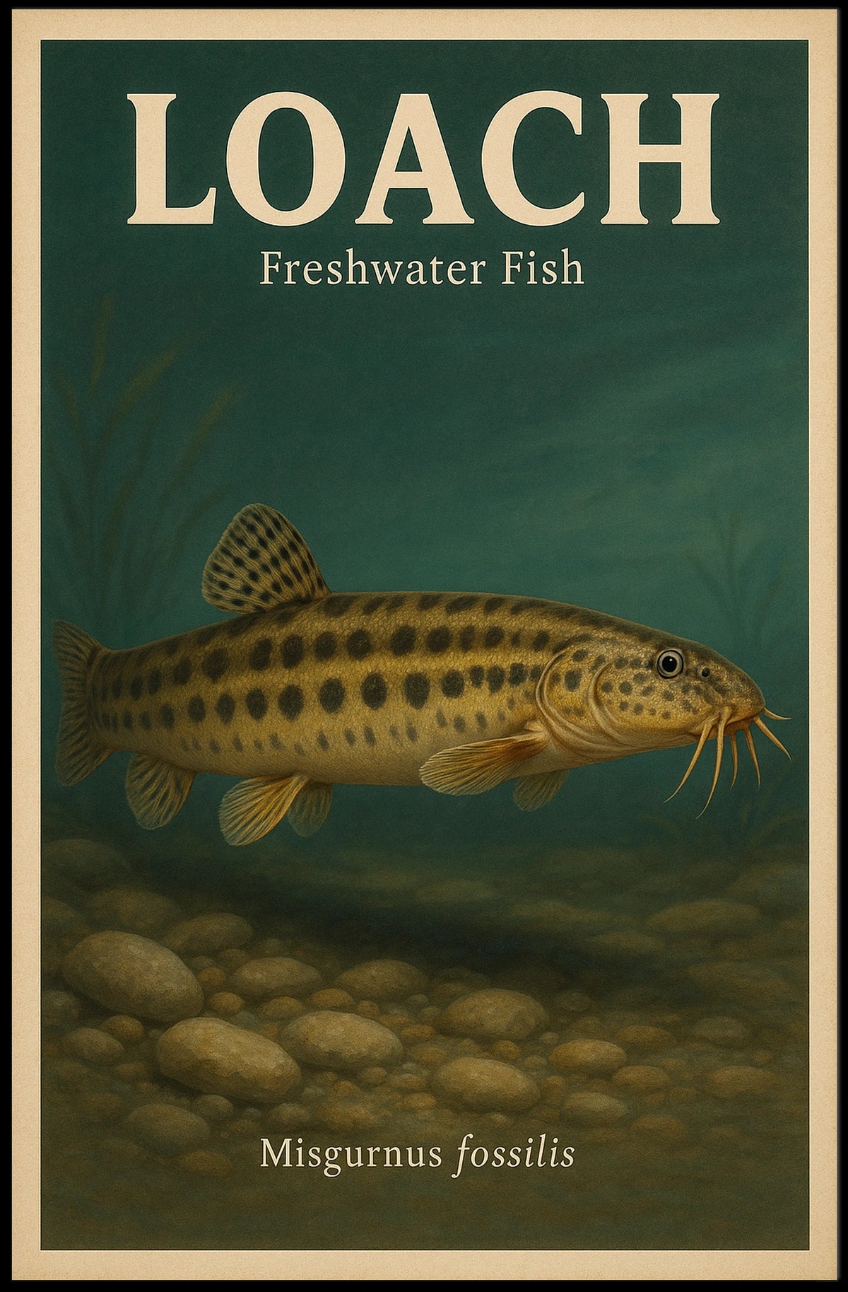 Loach Freshwater Fish Poster
