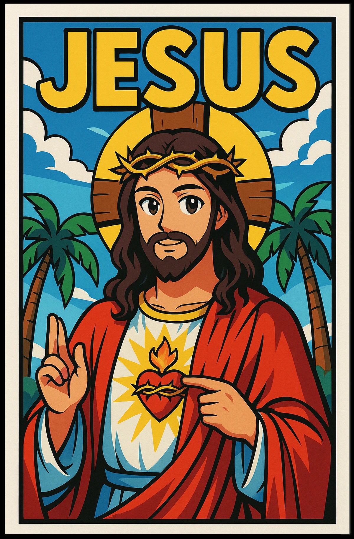 Jesus Illustration Poster