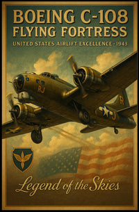 Boeing C-108 Flying Fortress Poster