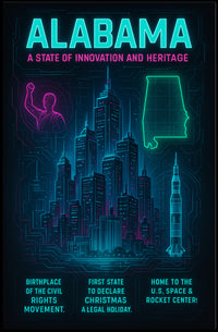 Alabama A State of Innovation and Heritage Poster