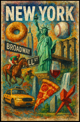 New York Icons Poster