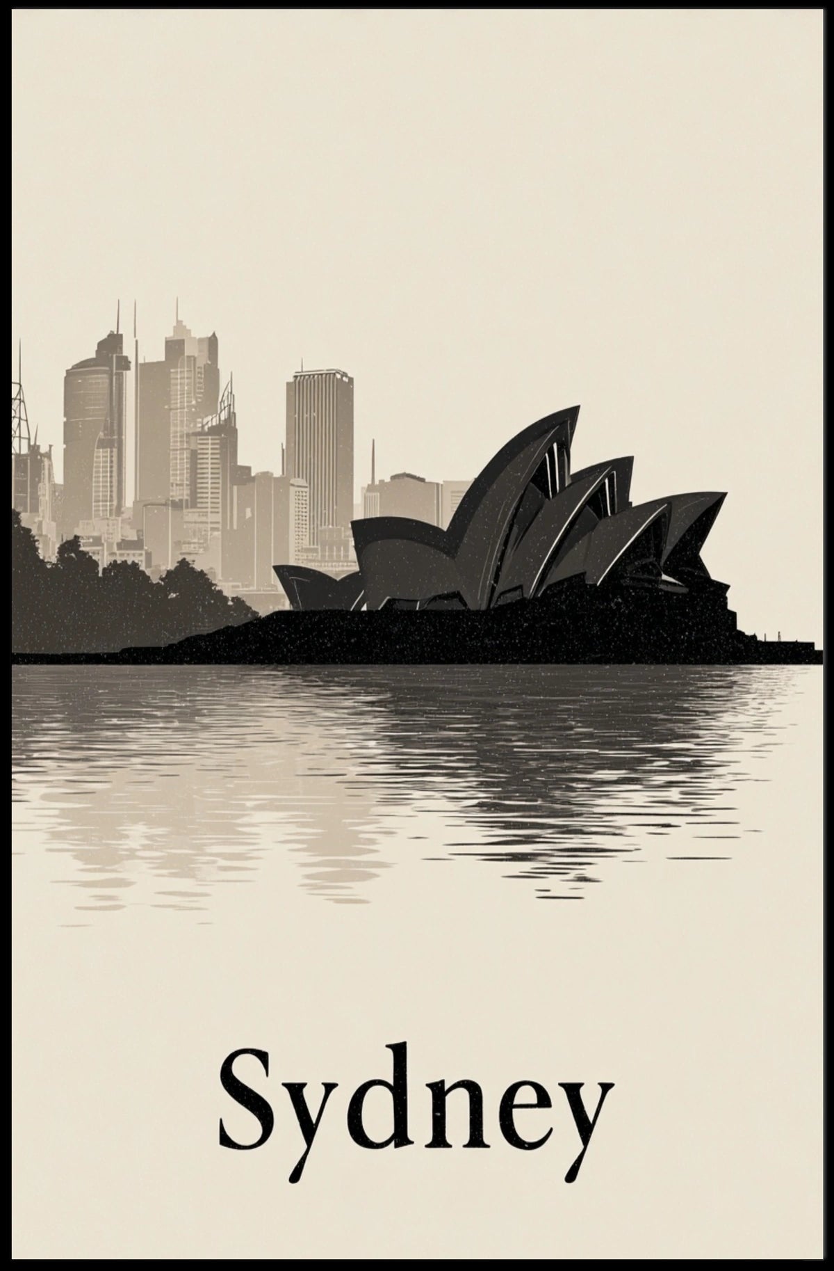 Sydney Skyline Poster