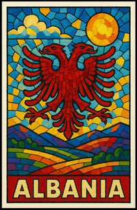 Albania Vibrant Heritage Poster