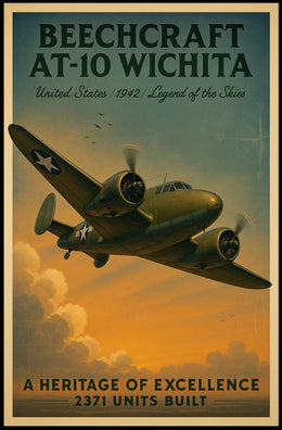 Beechcraft At-10 Wichita Legend Of The Poster