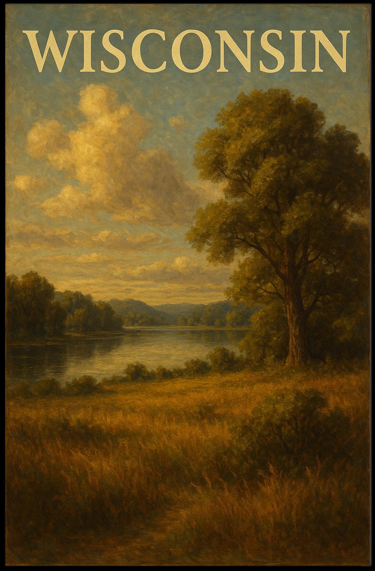 Scenic Wisconsin Landscape Poster