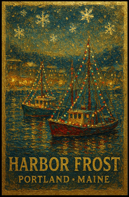 Harbor Frost In Portland, Maine Poster