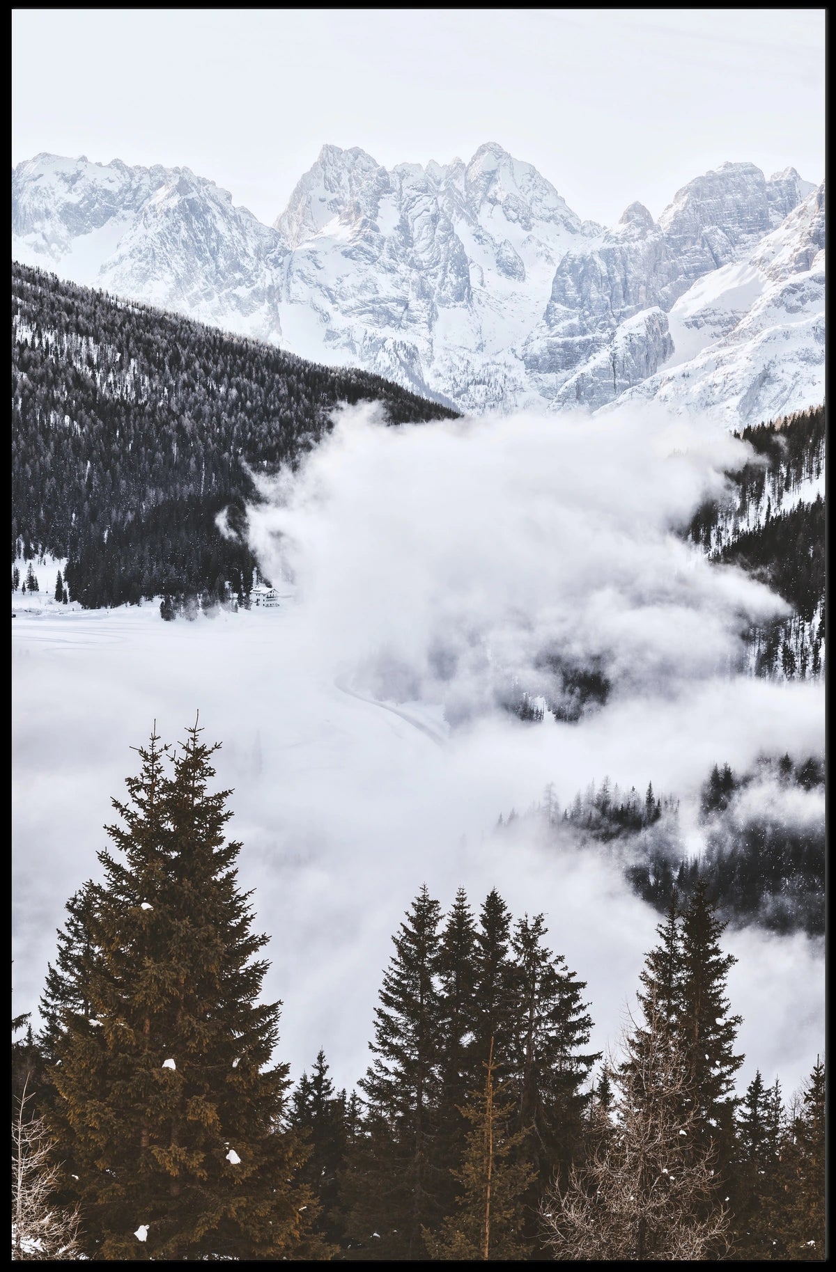 Breathtaking Mountain Landscape Photorealism National Park Poster