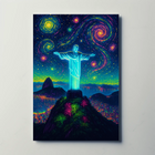 Christ the Redeemer Artistic Landscape Artistic Poster