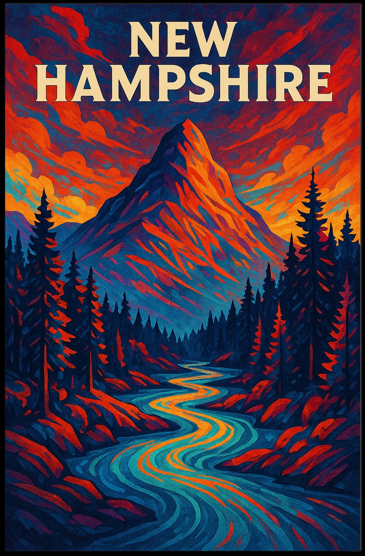 New Hampshire Wilderness Poster