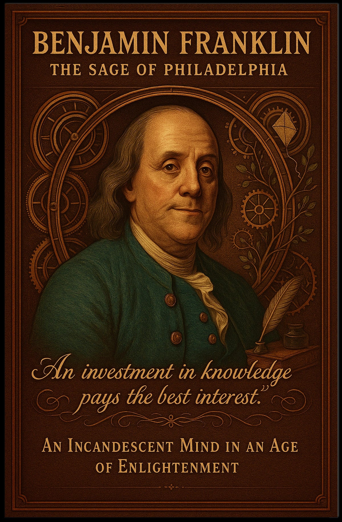 Benjamin Franklin The Sage Of Poster