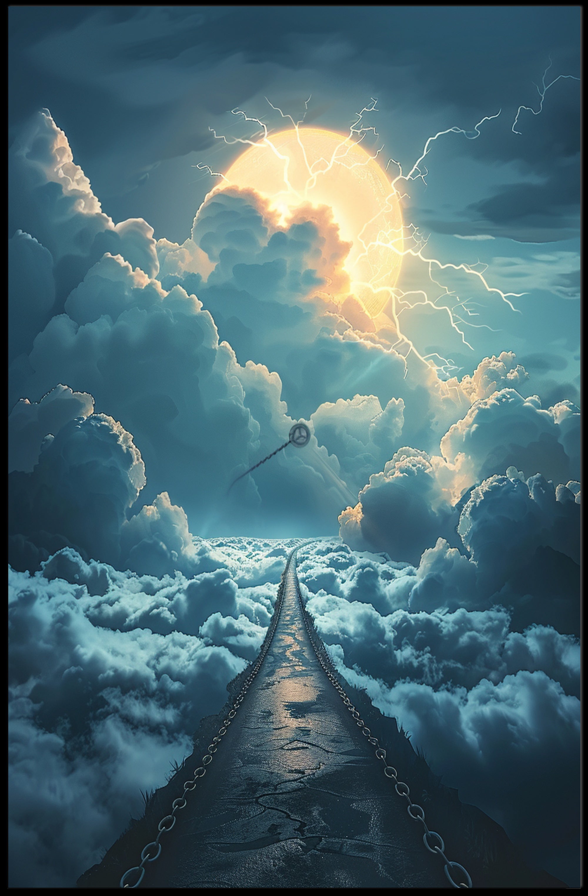 Surreal Road to the Sky Fantasy or Mythology Poster PosterGoat