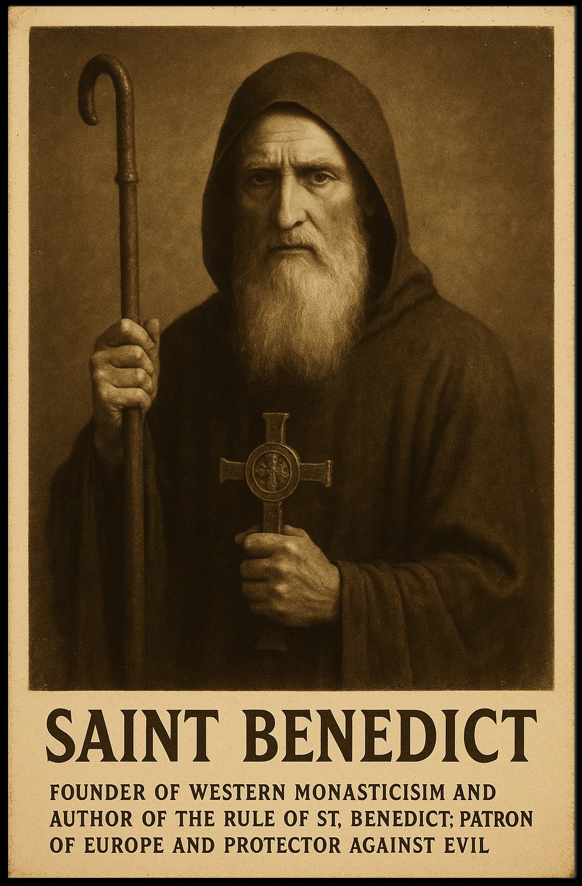 Saint Benedict Poster