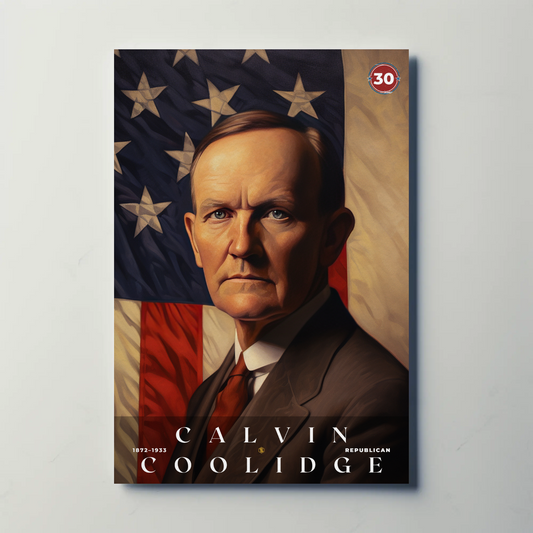 Calvin Coolidge 30th President Of The United States Portrait