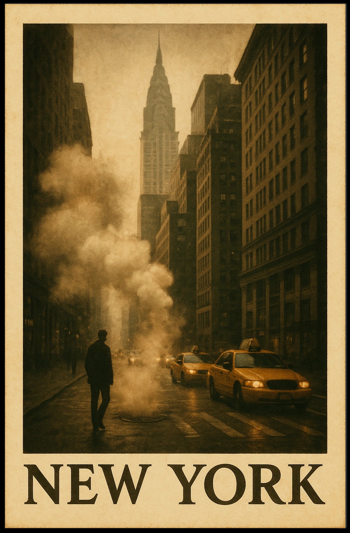 New York Cityscape Poster