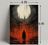 The Enigmatic Cloaked Figure Poster