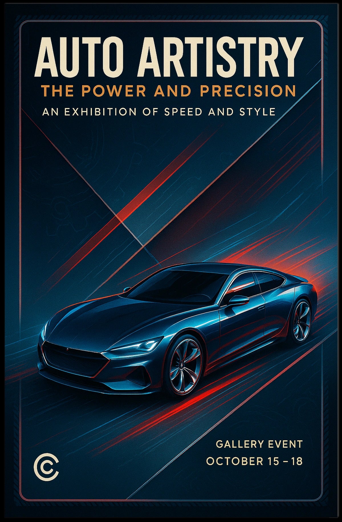Auto Artistry Exhibition Poster