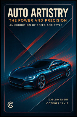 Auto Artistry Exhibition Poster