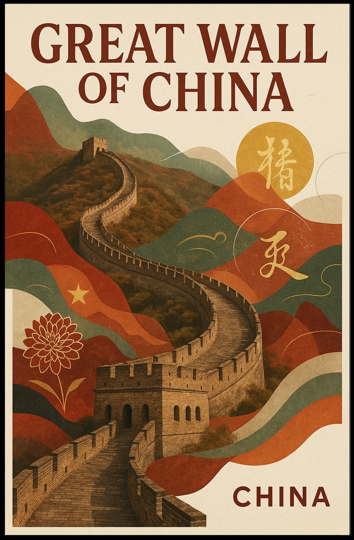 The Great Wall Of China Poster