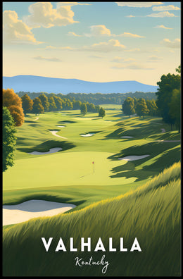 Valhalla Kentucky Scenic Golf Course Sports Poster