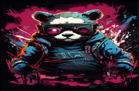 Cyberpunk Panda Poster