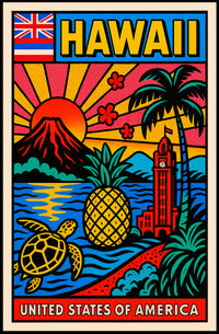 Hawaii Travel Poster PosterGoat