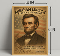 Abraham Lincoln Vintage Art Historical or Presidential Poster