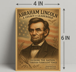 Abraham Lincoln Vintage Art Historical or Presidential Poster