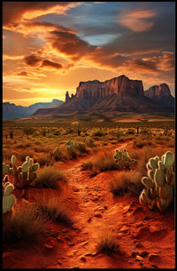 Desert Sunset Majesty Poster