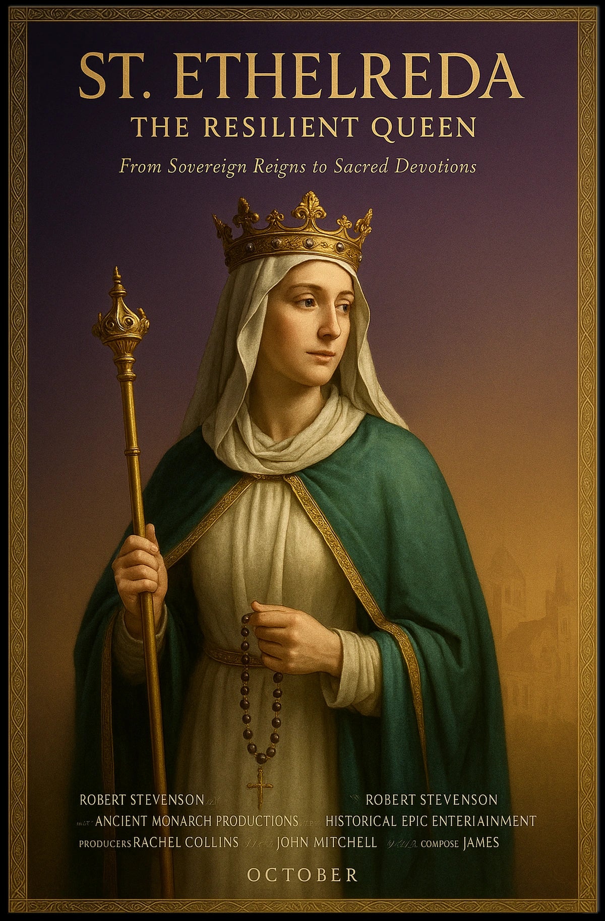 St. Etheldreda The Resilient Queen Poster