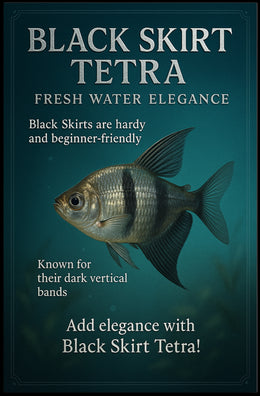 Black Skirt Tetra Freshwater Elegance Poster