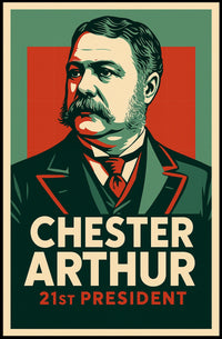 Chester Arthur 21st President Realism Collectors Poster