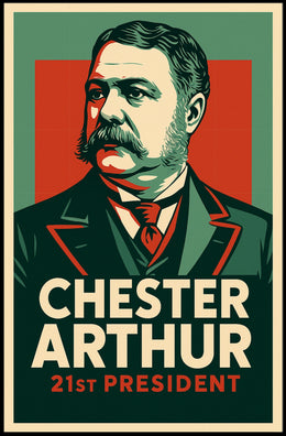 Chester Arthur 21st President Realism Collectors Poster