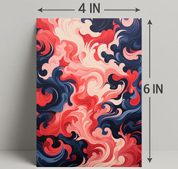 Swirling Abstract Waves Abstract Poster