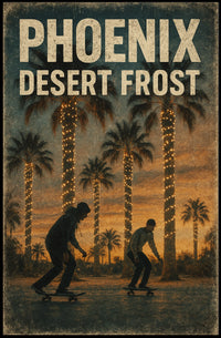 Phoenix Desert Frost Poster
