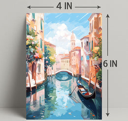 Venetian Canal Serenity Poster