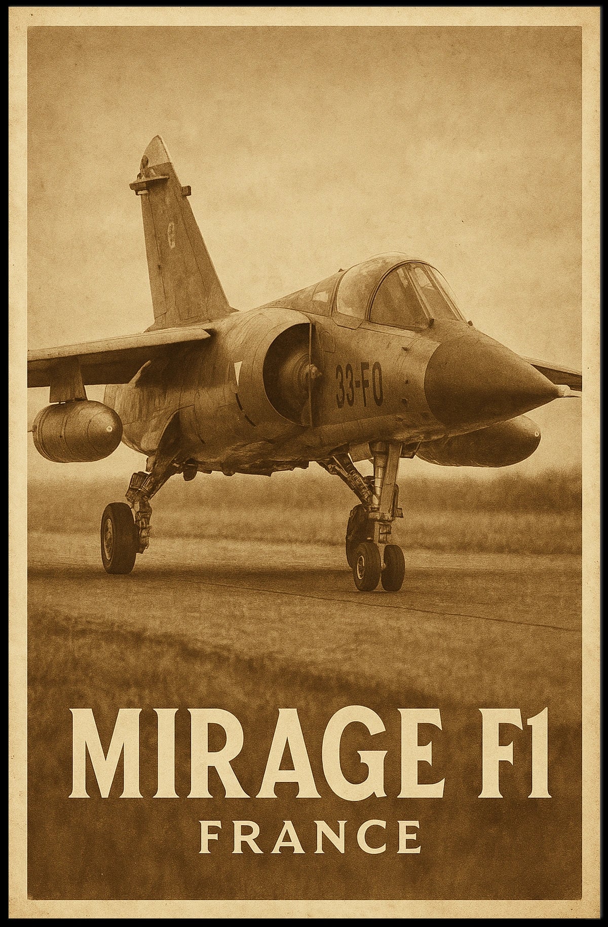 Mirage F1 France Poster