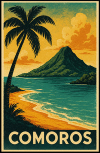 Comoros Tropical Paradise Poster