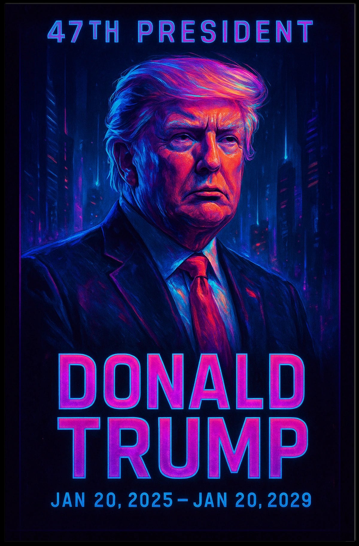 Donald Trump 47th President Poster