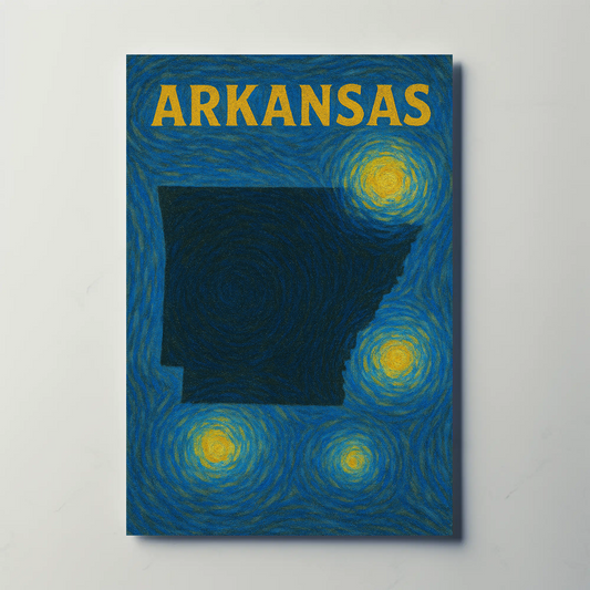 Arkansas Starry Night Poster