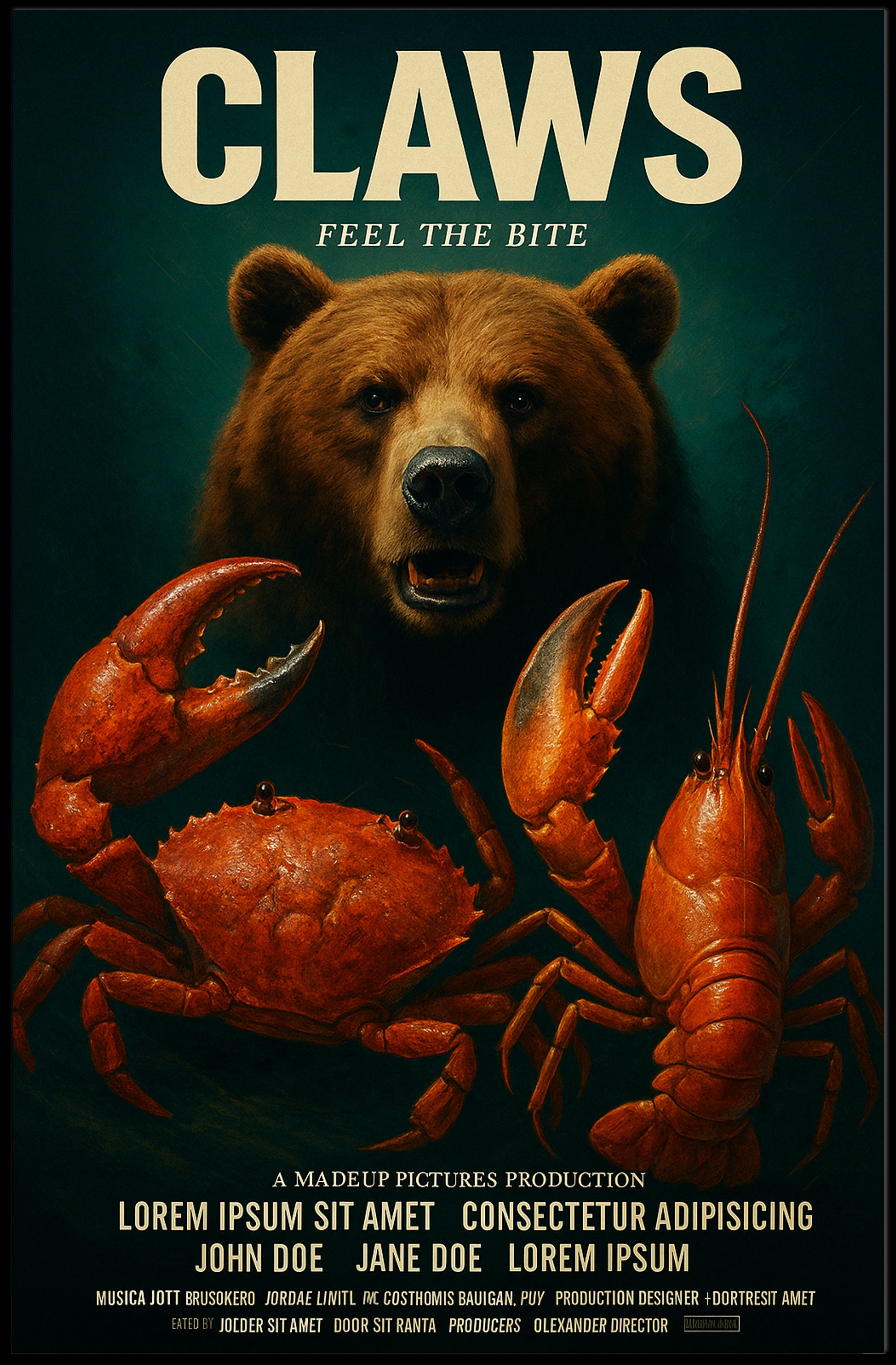 Claws Feel the Bite Vintage Poster Art PosterGoat