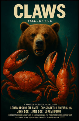 Claws Feel the Bite Vintage Poster Art PosterGoat
