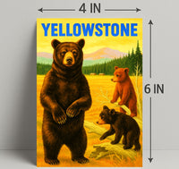 Yellowstone Bears Poster PosterGoat