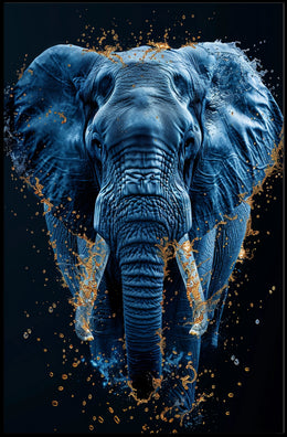 Majestic Elephant In Motion Poster