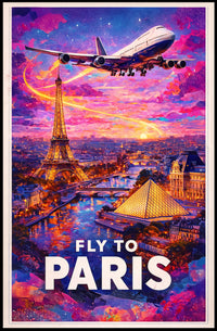 Fly To Paris Poster