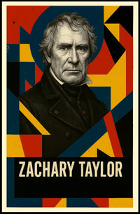 Zachary Taylor 12th President of the United States Abstract Pop Poster