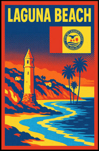 Laguna Beach Scenic Poster PosterGoat